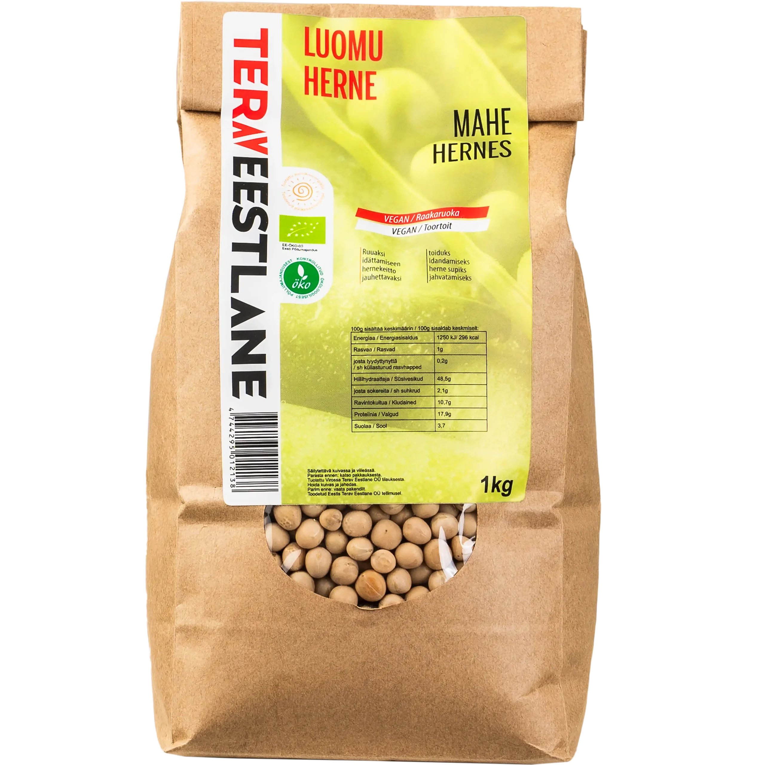 Herne 1kg luomu Terav Eestlane