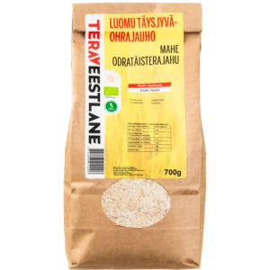 Täysjyväohrajauho 700g luomu Terav Eestlane