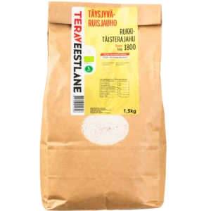 Täysjyväruisjauho 1,5kg luomu tyyppi 1800 Terav Eestlane